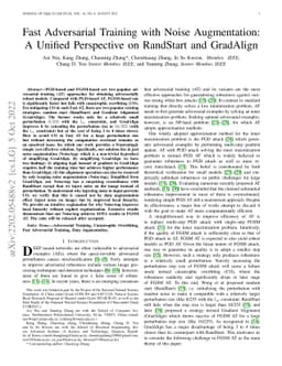 Fast Adversarial Training with Noise Augmentation: A Unified Perspective
  on RandStart and GradAlign