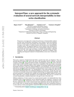 InterpretTime: a new approach for the systematic evaluation of
  neural-network interpretability in time series classification