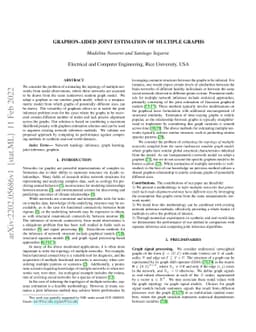 Graphon-aided Joint Estimation of Multiple Graphs
