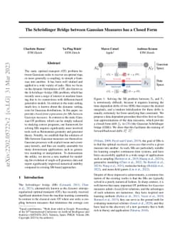 The Schrödinger Bridge between Gaussian Measures has a Closed Form