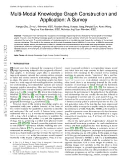 Multi-Modal Knowledge Graph Construction and Application: A Survey