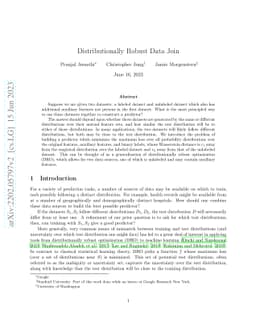 Distributionally Robust Data Join