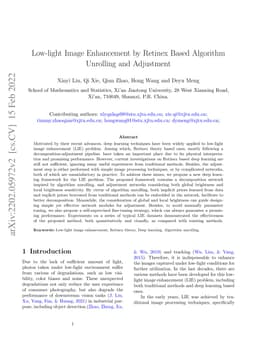 Low-light Image Enhancement by Retinex Based Algorithm Unrolling and
  Adjustment