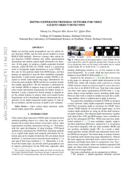 Depth-Cooperated Trimodal Network for Video Salient Object Detection