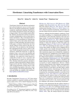 Flowformer: Linearizing Transformers with Conservation Flows