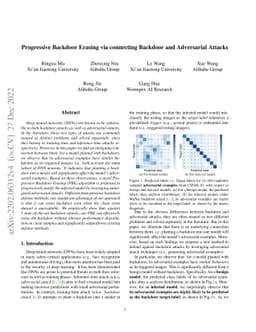 Progressive Backdoor Erasing via connecting Backdoor and Adversarial
  Attacks