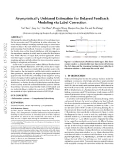 Asymptotically Unbiased Estimation for Delayed Feedback Modeling via
  Label Correction