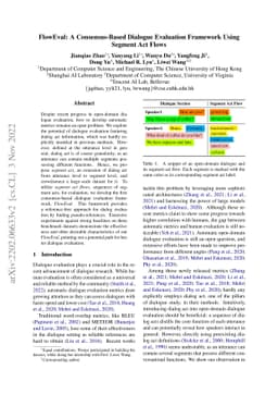 FlowEval: A Consensus-Based Dialogue Evaluation Framework Using Segment
  Act Flows