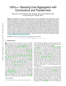 CATs++: Boosting Cost Aggregation with Convolutions and Transformers