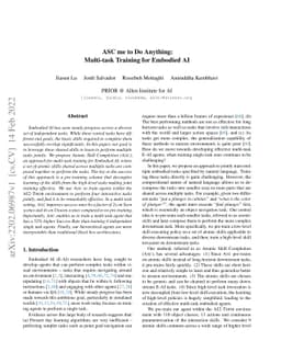 ASC me to Do Anything: Multi-task Training for Embodied AI