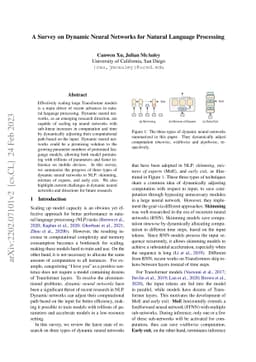 A Survey on Dynamic Neural Networks for Natural Language Processing