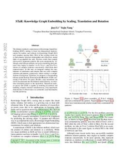 STaR: Knowledge Graph Embedding by Scaling, Translation and Rotation