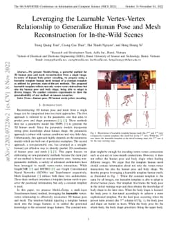 Leveraging the Learnable Vertex-Vertex Relationship to Generalize Human
  Pose and Mesh Reconstruction for In-the-Wild Scenes
