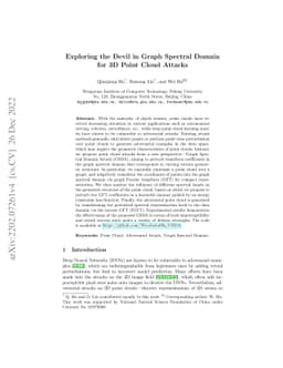 Exploring the Devil in Graph Spectral Domain for 3D Point Cloud Attacks