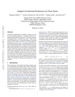 Adaptive Conformal Predictions for Time Series