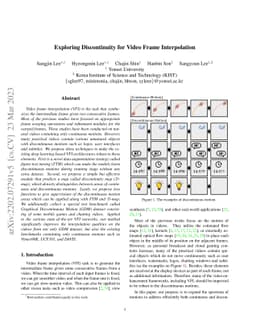 Exploring Discontinuity for Video Frame Interpolation