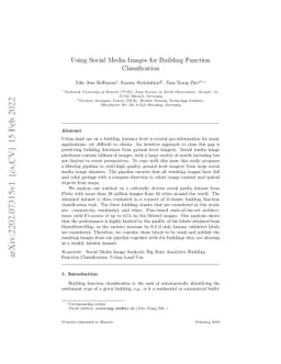 Using Social Media Images for Building Function Classification