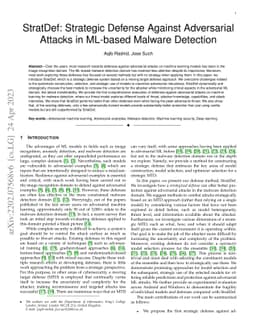 StratDef: Strategic Defense Against Adversarial Attacks in ML-based
  Malware Detection