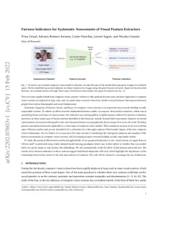 Fairness Indicators for Systematic Assessments of Visual Feature
  Extractors