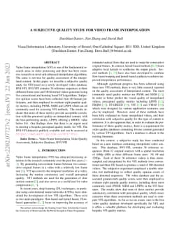 A Subjective Quality Study for Video Frame Interpolation