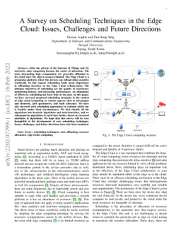 A Survey on Scheduling Techniques in the Edge Cloud: Issues, Challenges
  and Future Directions