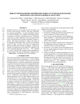 Robust Nonparametric Distribution Forecast with Backtest-based Bootstrap
  and Adaptive Residual Selection