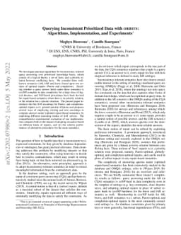 Querying Inconsistent Prioritized Data with ORBITS: Algorithms,
  Implementation, and Experiments
