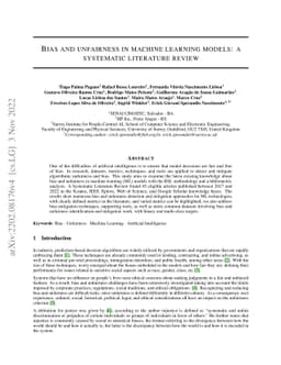 Bias and unfairness in machine learning models: a systematic literature
  review