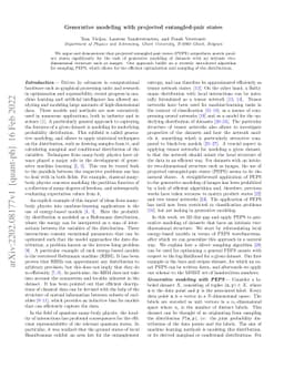 Generative modeling with projected entangled-pair states
