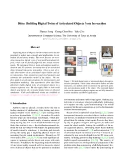 Ditto: Building Digital Twins of Articulated Objects from Interaction