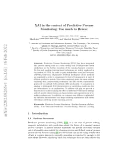 XAI in the context of Predictive Process Monitoring: Too much to Reveal