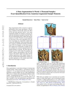 A Data-Augmentation Is Worth A Thousand Samples: Exact Quantification
  From Analytical Augmented Sample Moments