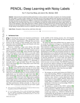 PENCIL: Deep Learning with Noisy Labels