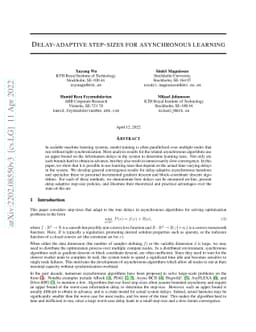 Delay-adaptive step-sizes for asynchronous learning