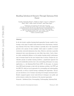 Handling Imbalanced Datasets Through Optimum-Path Forest