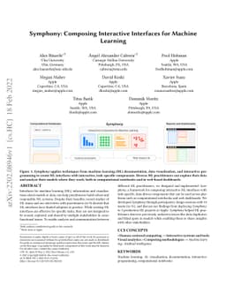 Symphony: Composing Interactive Interfaces for Machine Learning