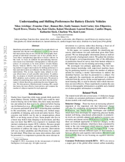 Understanding and Shifting Preferences for Battery Electric Vehicles