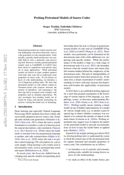 Probing Pretrained Models of Source Code