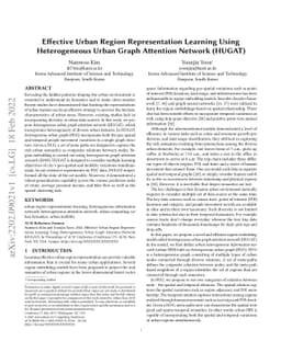 Effective Urban Region Representation Learning Using Heterogeneous Urban
  Graph Attention Network (HUGAT)