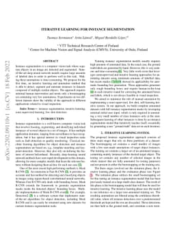 Iterative Learning for Instance Segmentation
