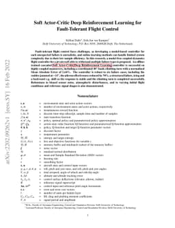 Soft Actor-Critic Deep Reinforcement Learning for Fault Tolerant Flight
  Control