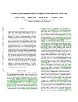 (2.5+1)D Spatio-Temporal Scene Graphs for Video Question Answering