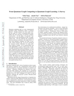 From Quantum Graph Computing to Quantum Graph Learning: A Survey