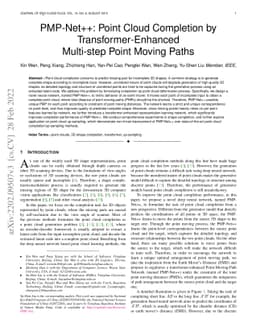 PMP-Net++: Point Cloud Completion by Transformer-Enhanced Multi-step
  Point Moving Paths