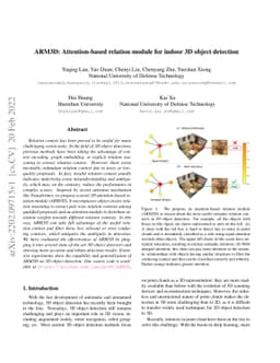 ARM3D: Attention-based relation module for indoor 3D object detection