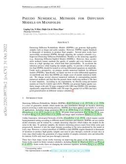 Pseudo Numerical Methods for Diffusion Models on Manifolds