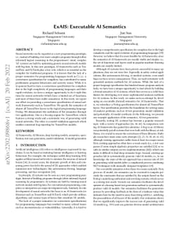 ExAIS: Executable AI Semantics