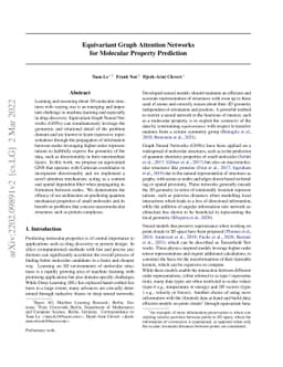 Equivariant Graph Attention Networks for Molecular Property Prediction