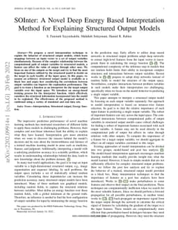SOInter: A Novel Deep Energy Based Interpretation Method for Explaining
  Structured Output Models