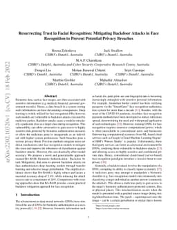 Resurrecting Trust in Facial Recognition: Mitigating Backdoor Attacks in
  Face Recognition to Prevent Potential Privacy Breaches